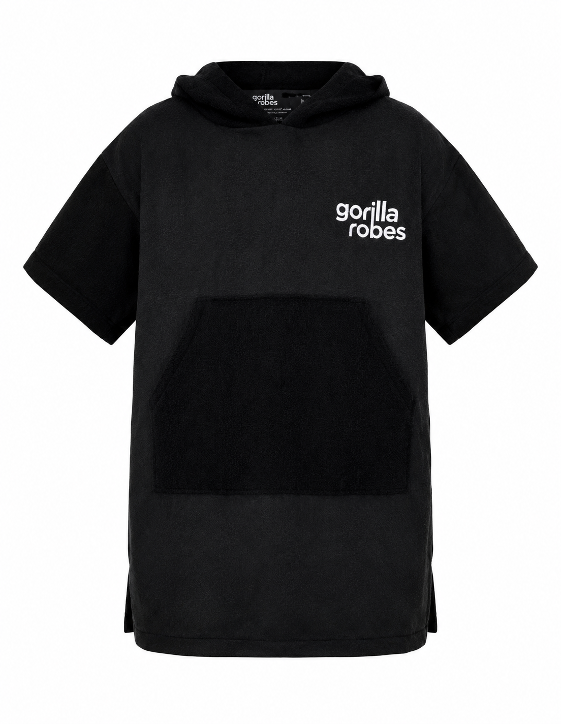 Kid's - Recycled Towel Changing Robe - Black