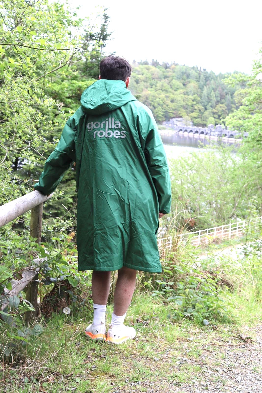 Full Zip ECO Recycled Waterproof Dry Changing Robe - Green - Adult (S, M, L & XL)