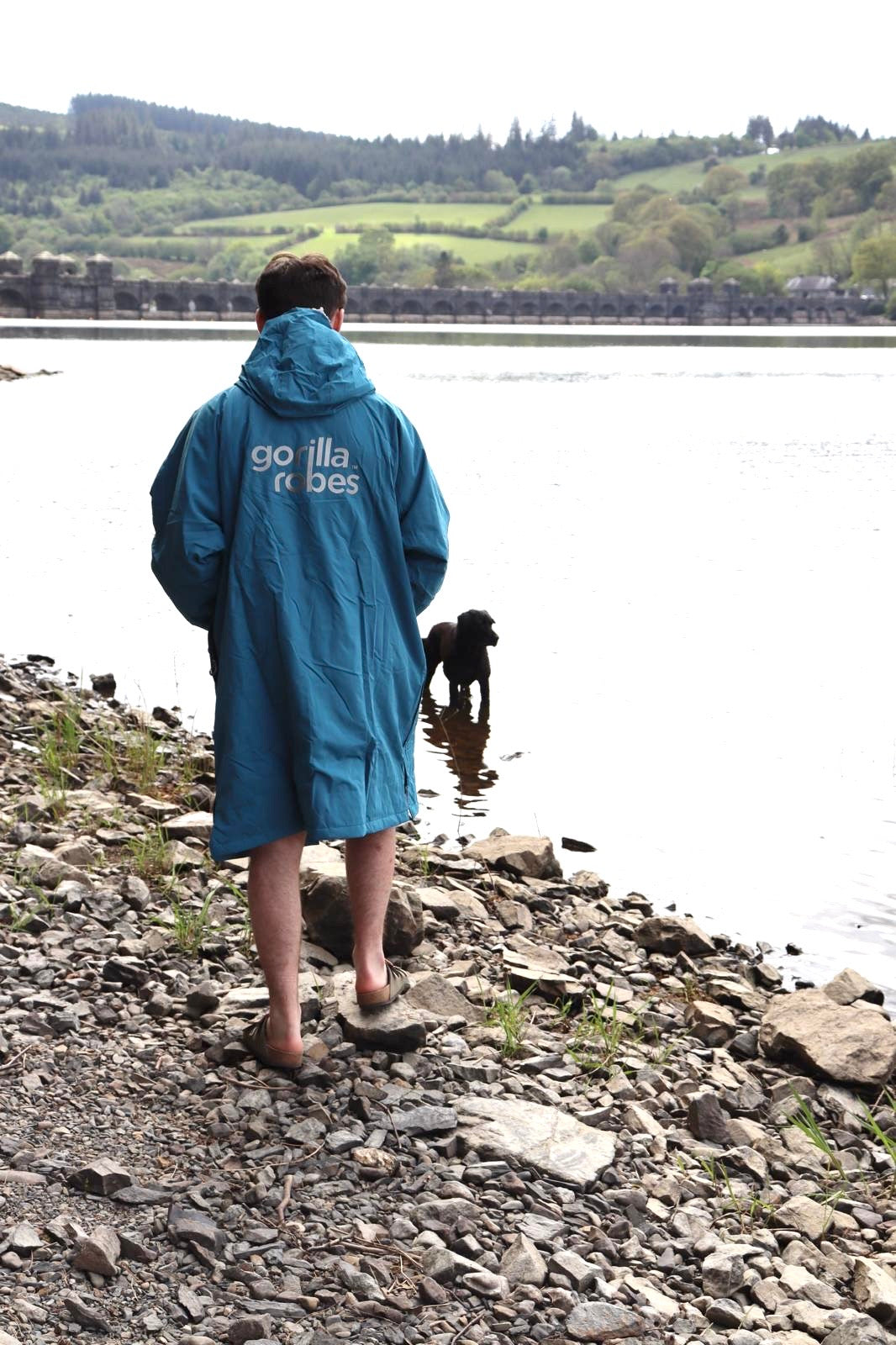 Full Zip ECO Recycled Waterproof Dry Changing Robe - Teal - Adult  (S, M, L & XL)