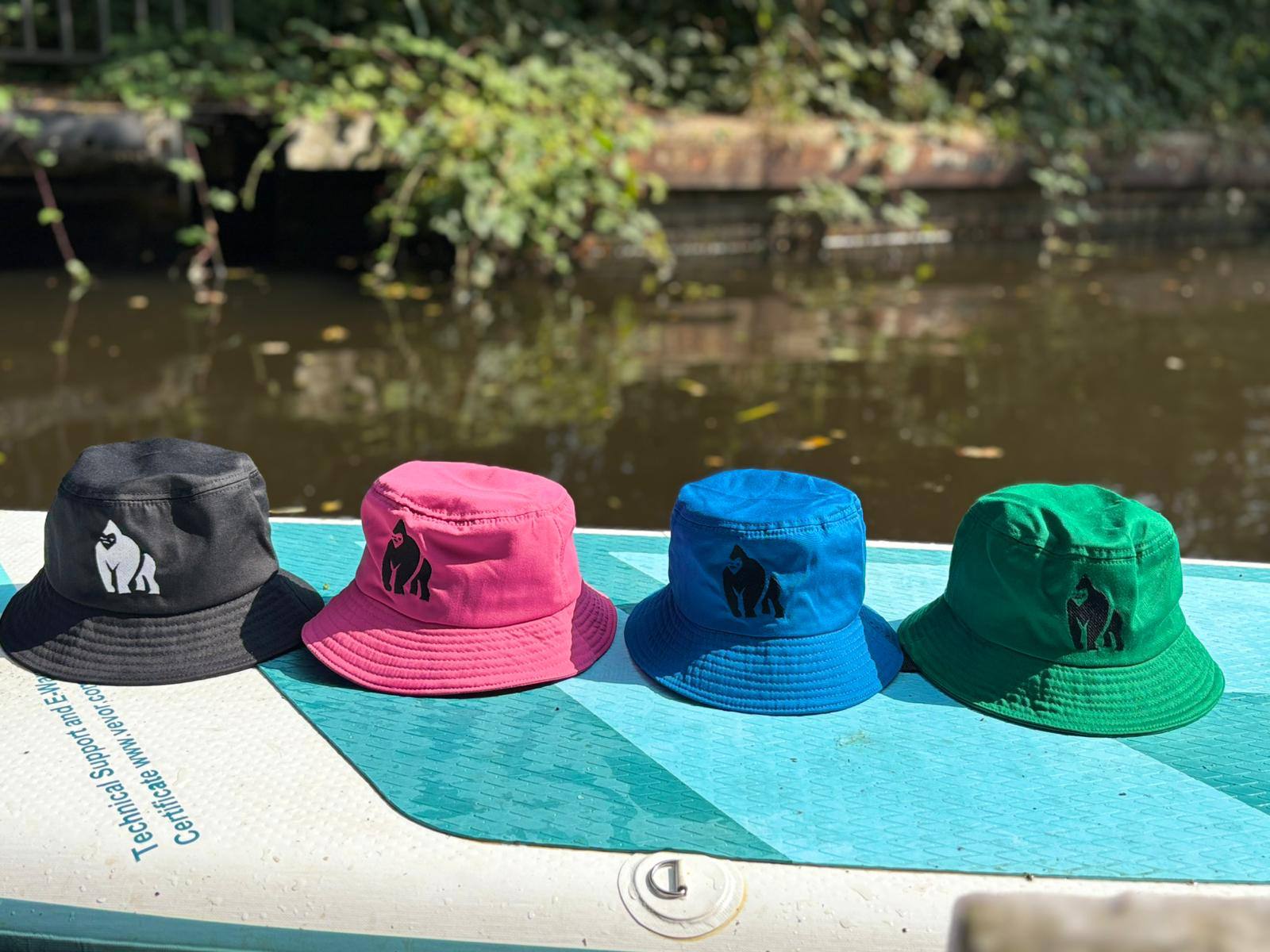 Gorilla Cotton Bucket Hat - Black