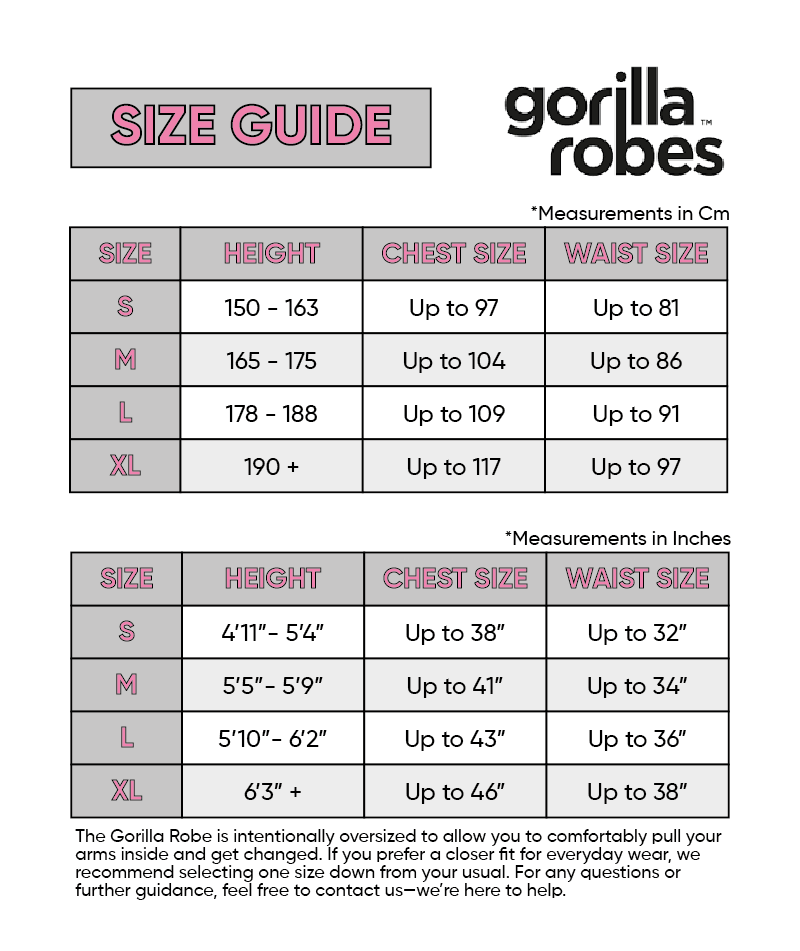 Full Zip ECO Recycled Waterproof Dry Changing Robe - Pink - Adult  (S, M, L & XL)