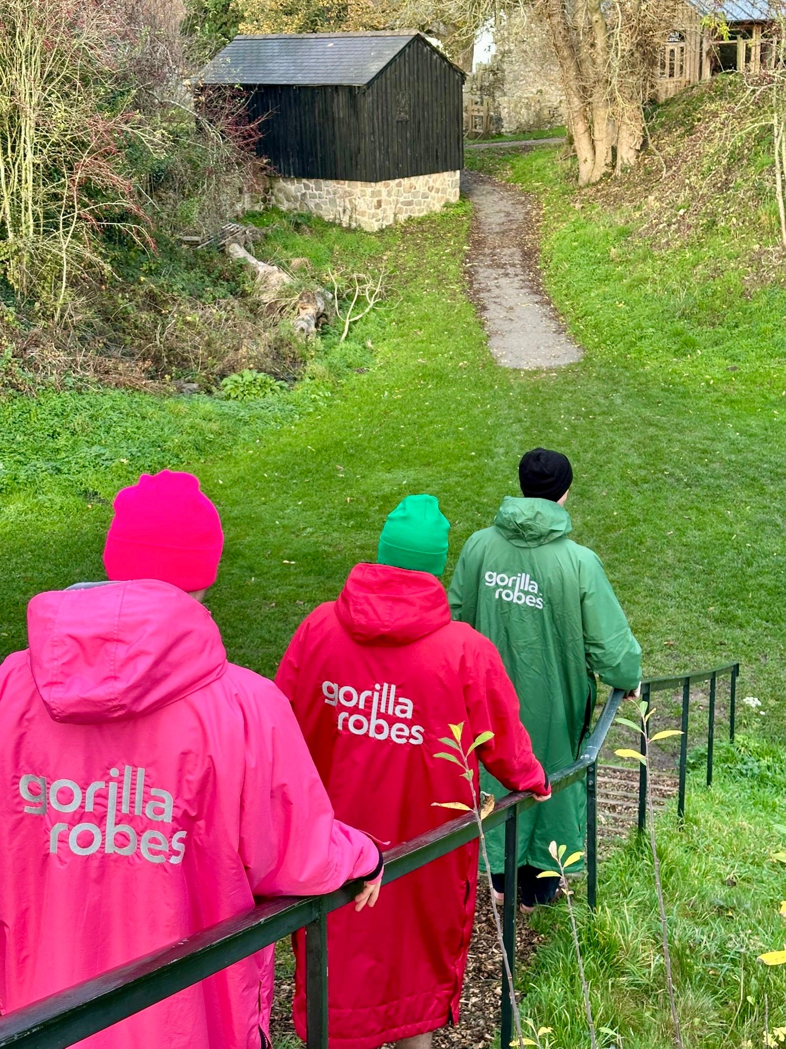 Full Zip ECO Recycled Waterproof Dry Changing Robe - Green - Adult (S, M, L & XL)