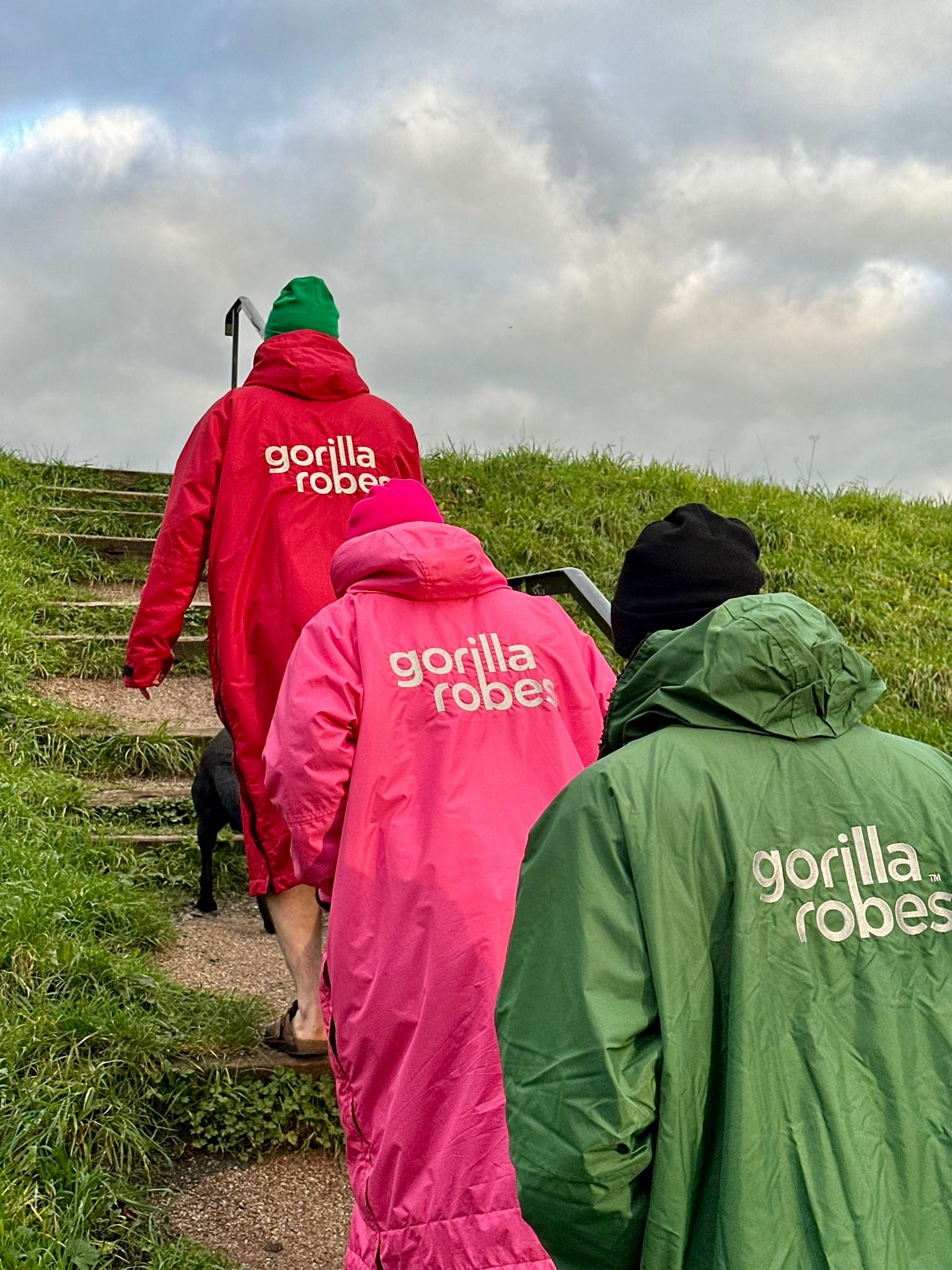 Full Zip ECO Recycled Waterproof Dry Changing Robe - Green - Adult (S, M, L & XL)