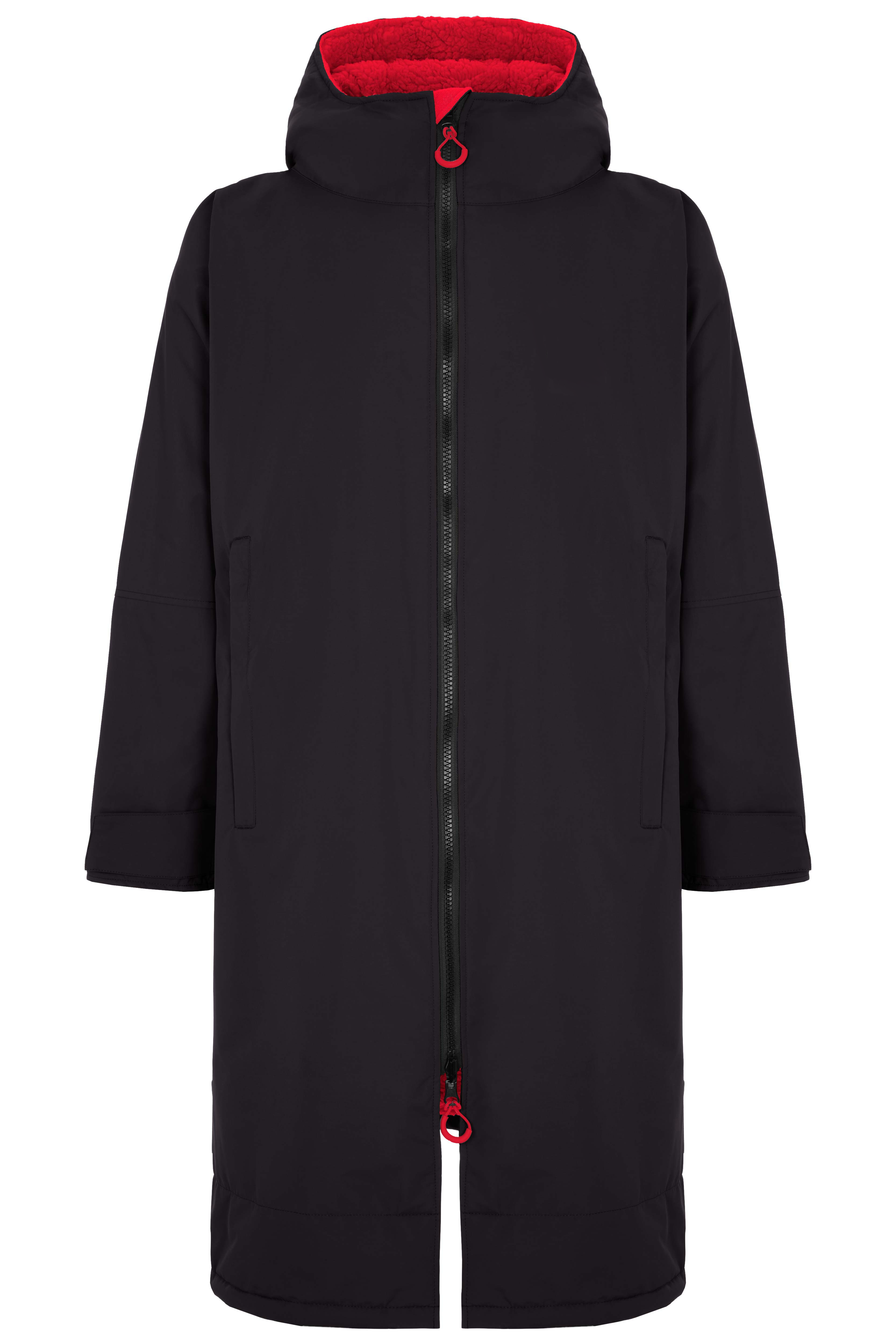 Full Zip ECO Recycled Waterproof Dry Changing Robe - Stealth Black - Adult  (S, M, L & XL)