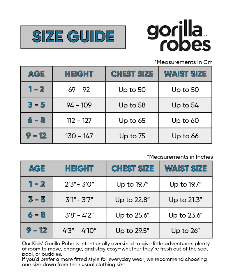 Full Zip ECO Waterproof Dry Changing Robe - Kids - Teal  (age 6 - 8)