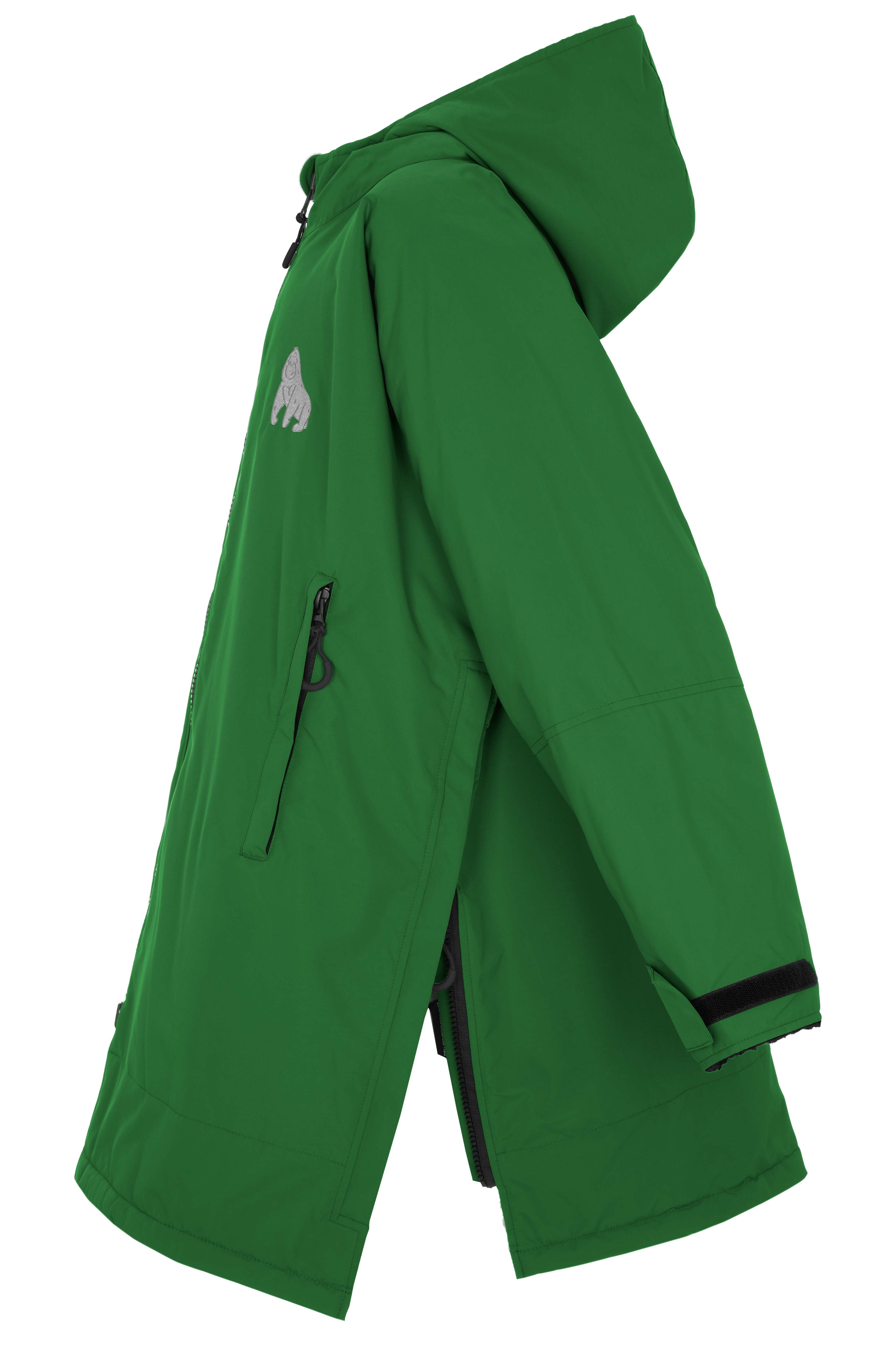 Full Zip ECO Waterproof Dry Changing Robe - Kids - Green (age 1 to 12)