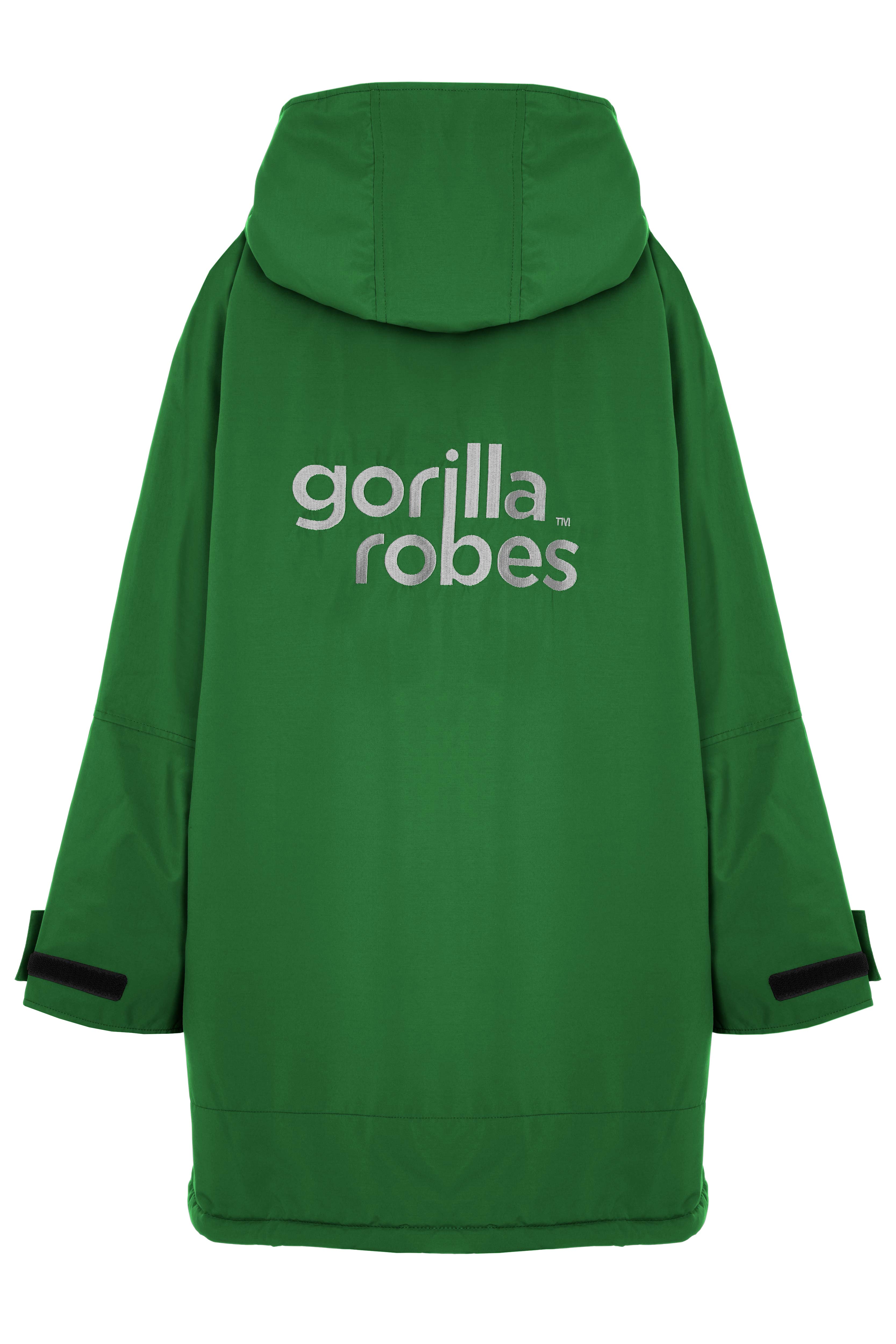 Full Zip ECO Waterproof Dry Changing Robe - Kids - Green (age 1 to 12)