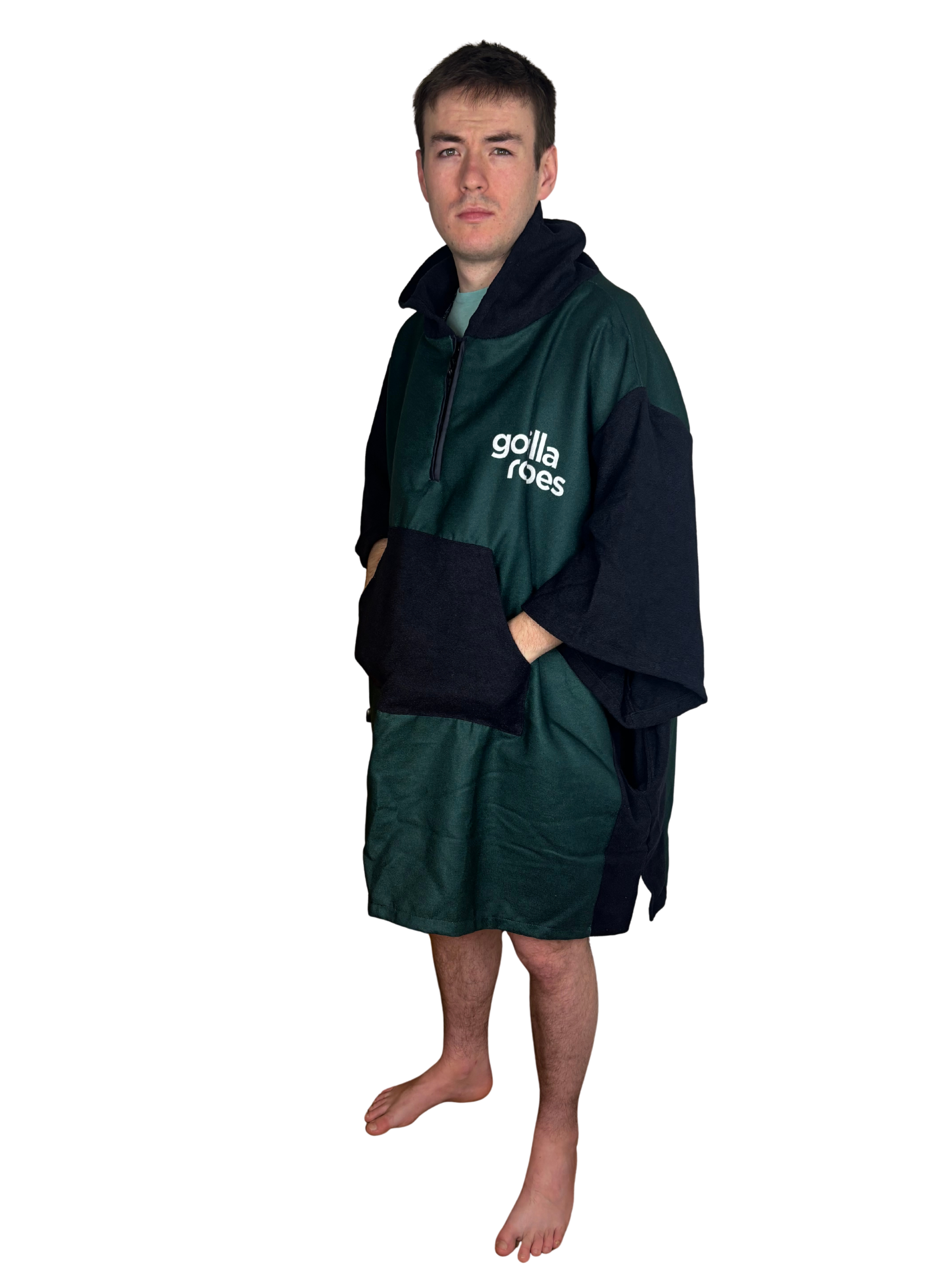 Rework Green Recycled Changing Towel Robe