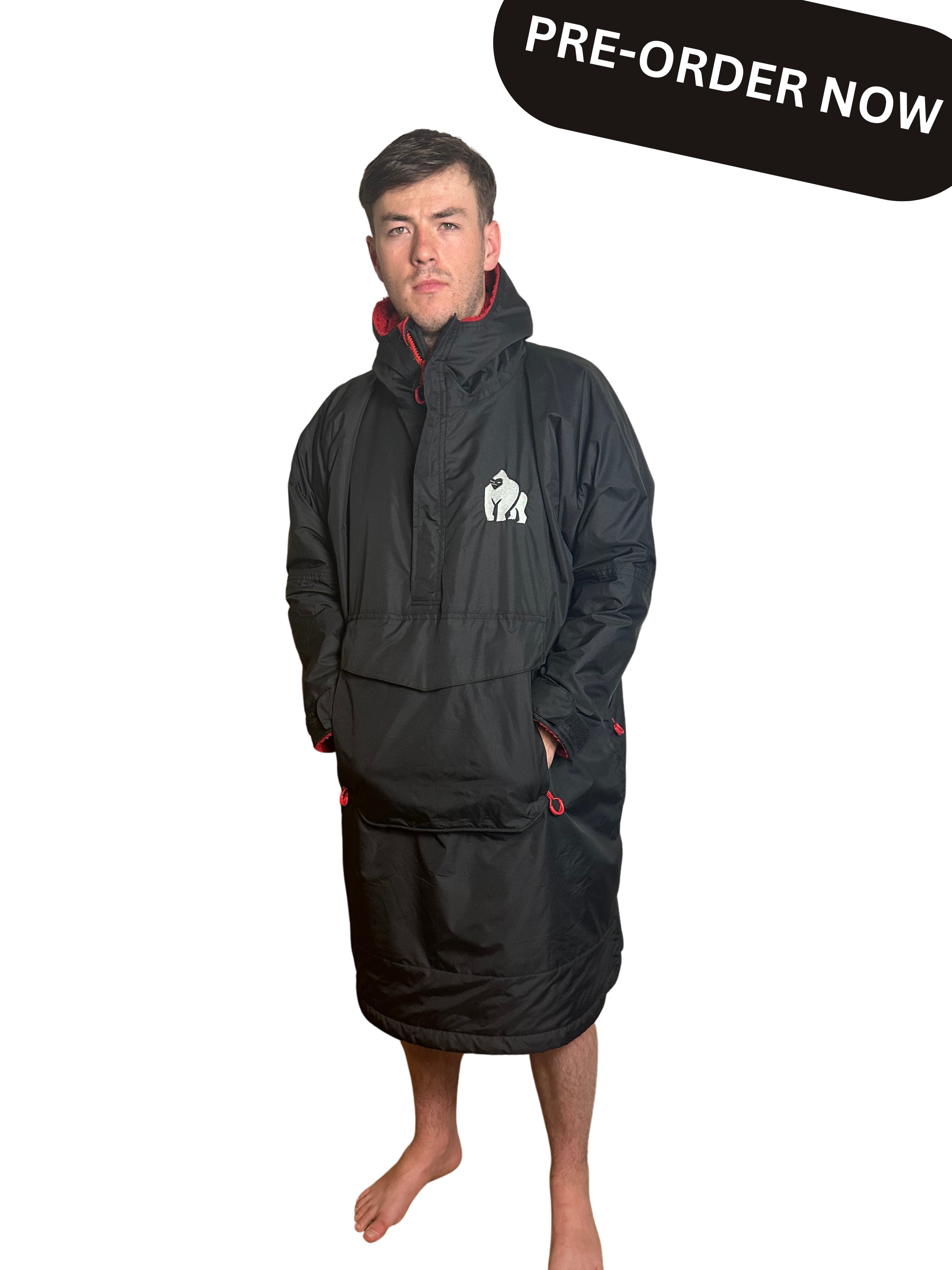 Classic Overhead Waterproof Changing Robe Black