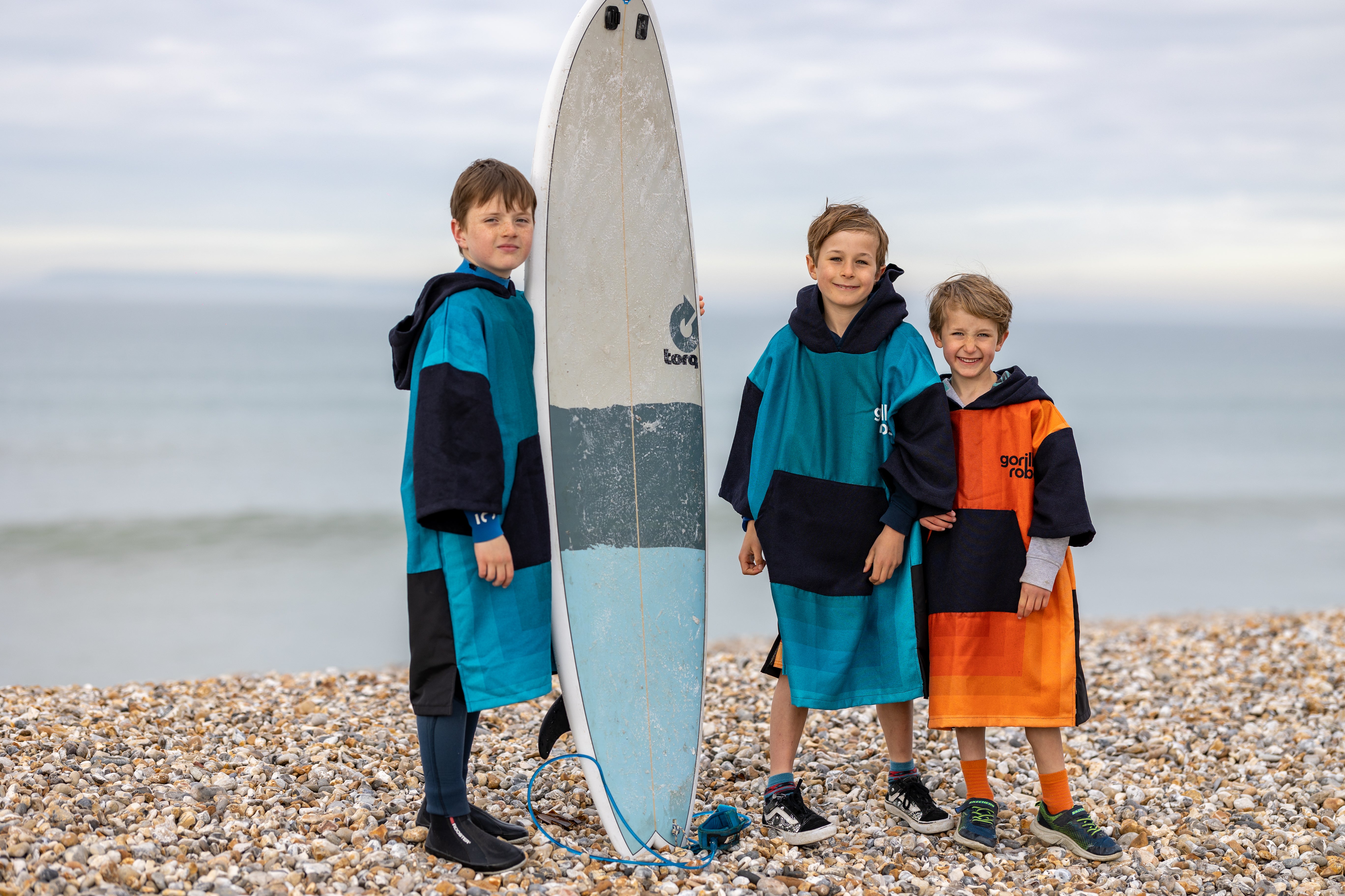 Kids ECO Recycled Changing Robe Poncho Teal (Age 1-12)