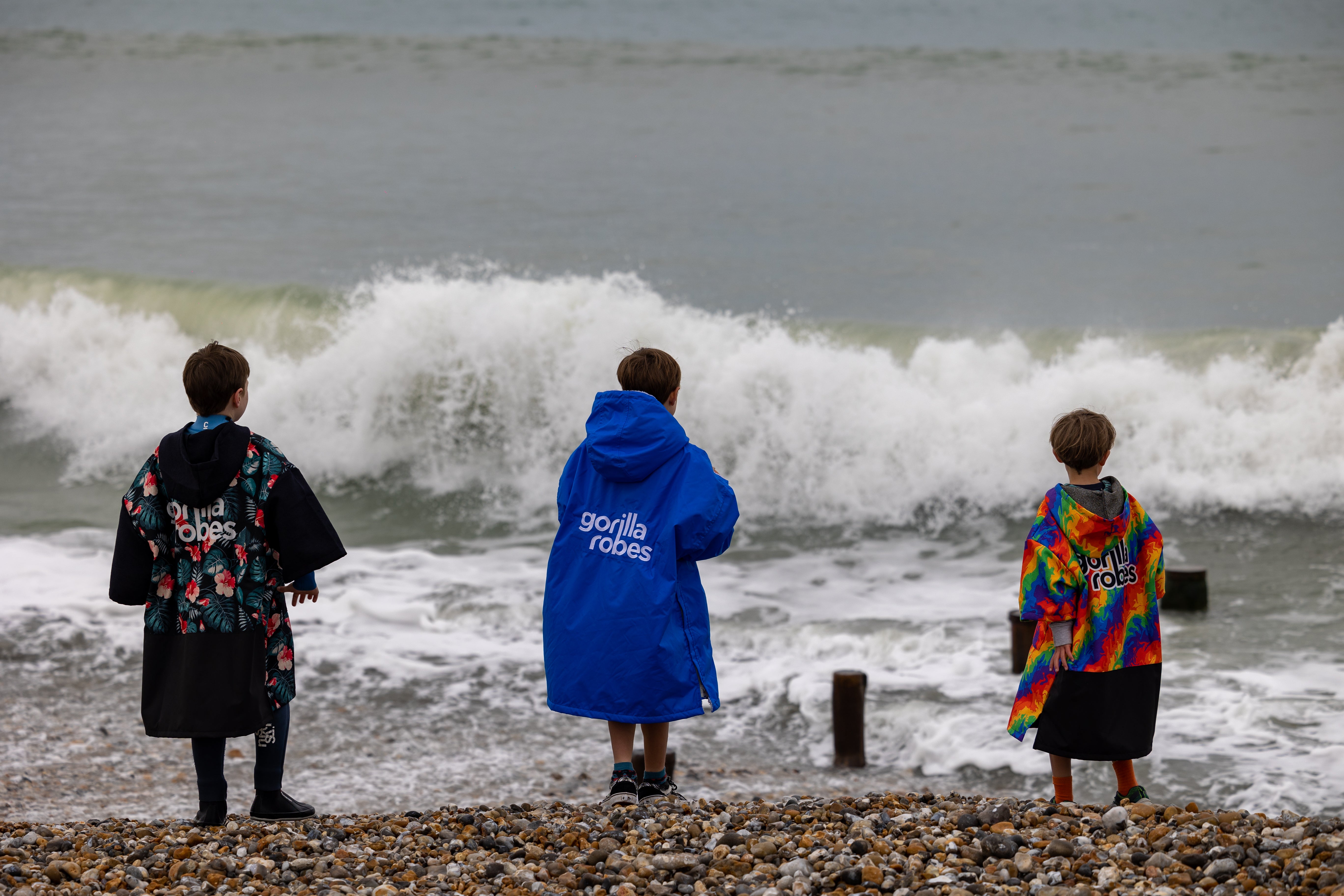 Kids ECO Recycled Changing Robe Poncho Flowers (Age 1-12)