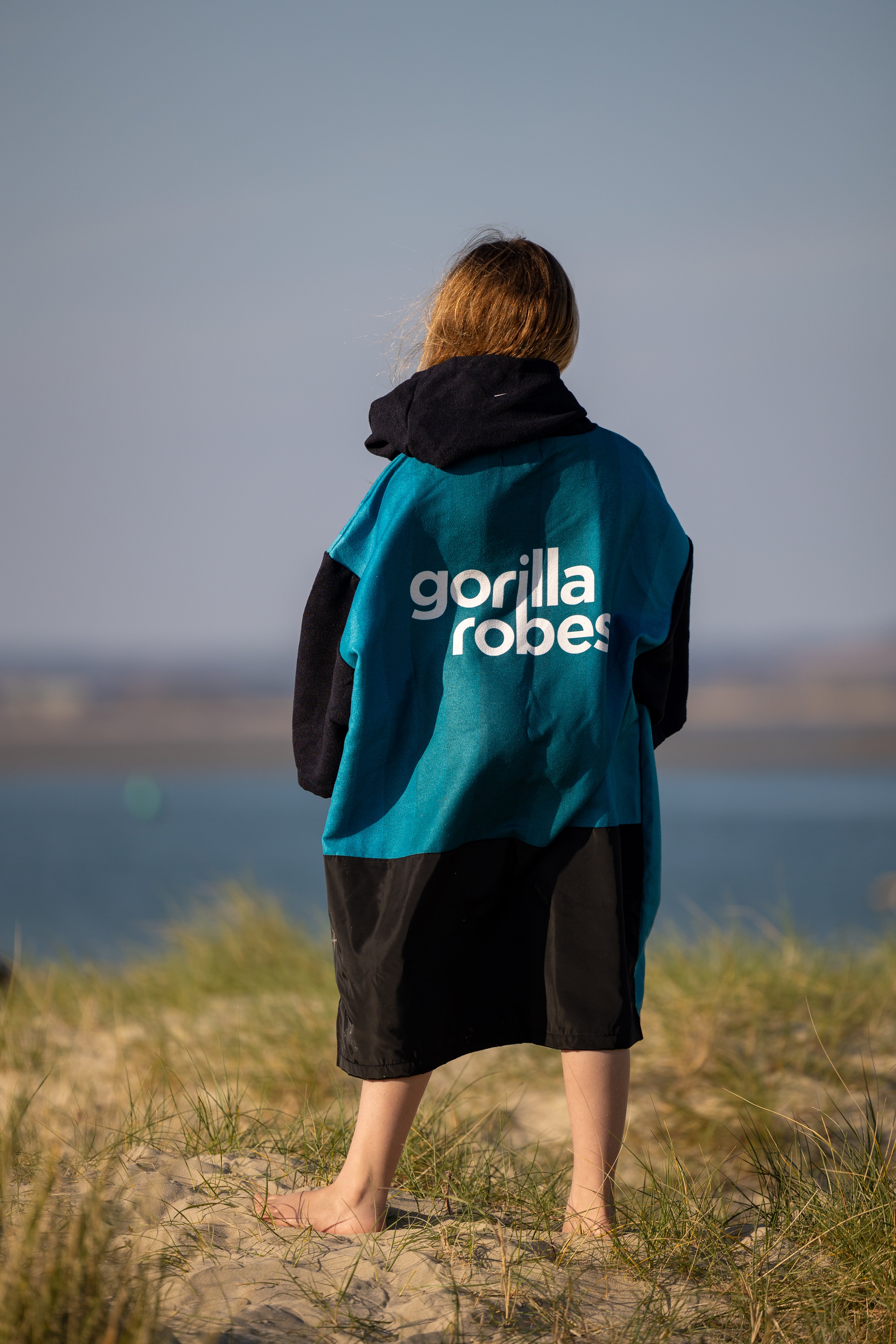 Kids ECO Recycled Changing Robe Poncho Teal (Age 1-12)