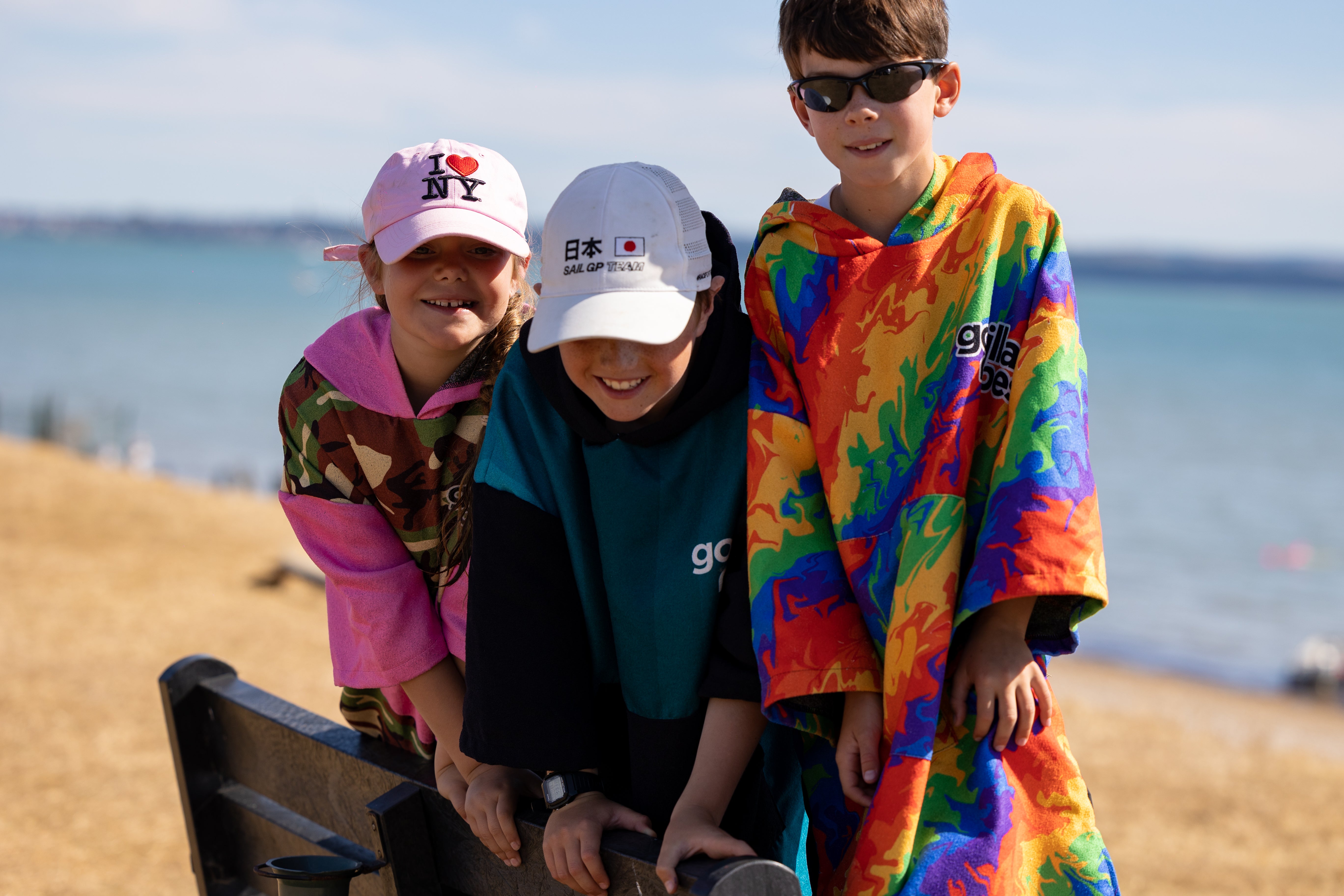 Kids ECO Recycled Changing Robe Poncho Camo (Age 1-12)