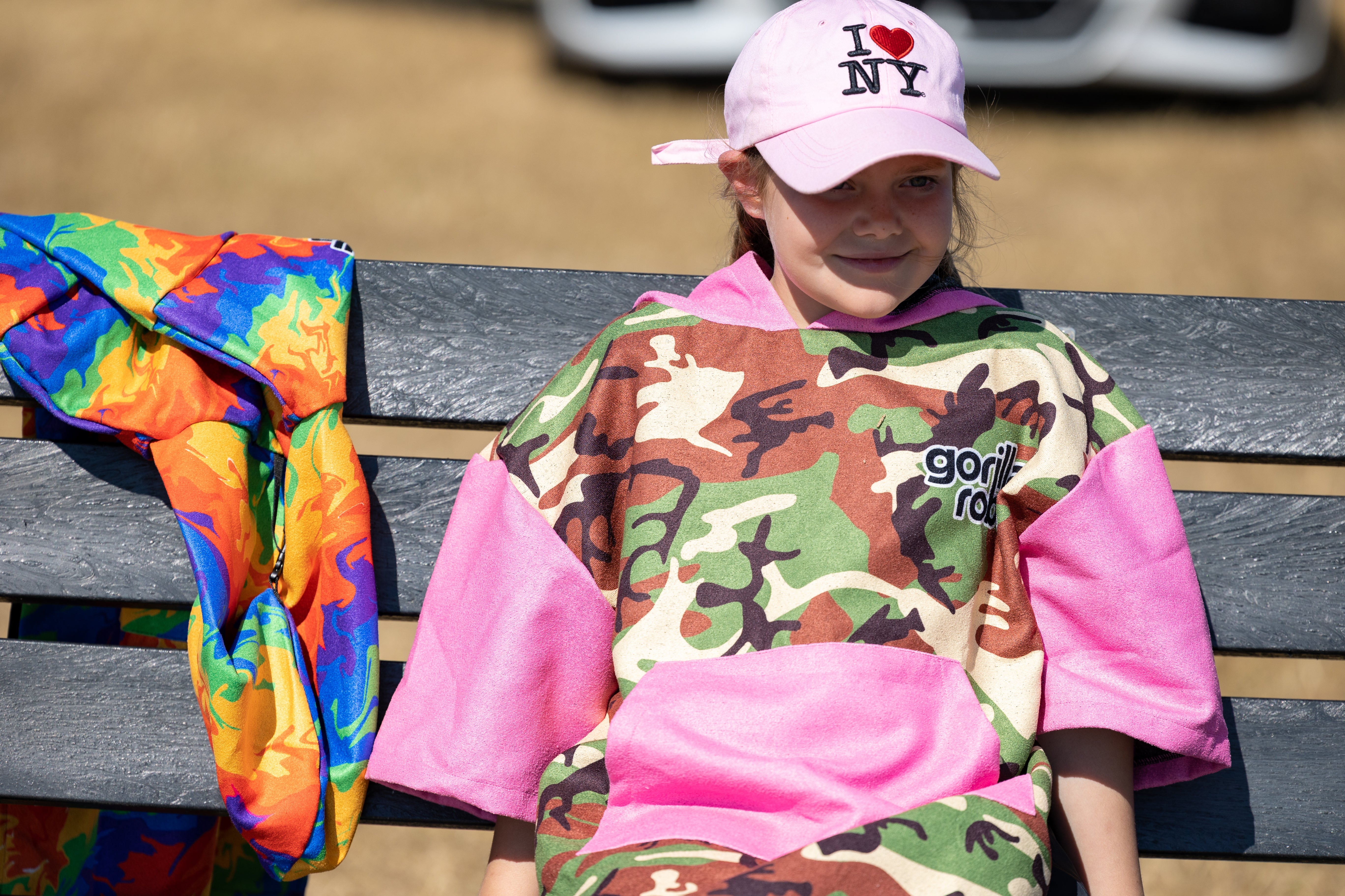 Kids ECO Recycled Changing Robe Poncho Camo (Age 1-12)