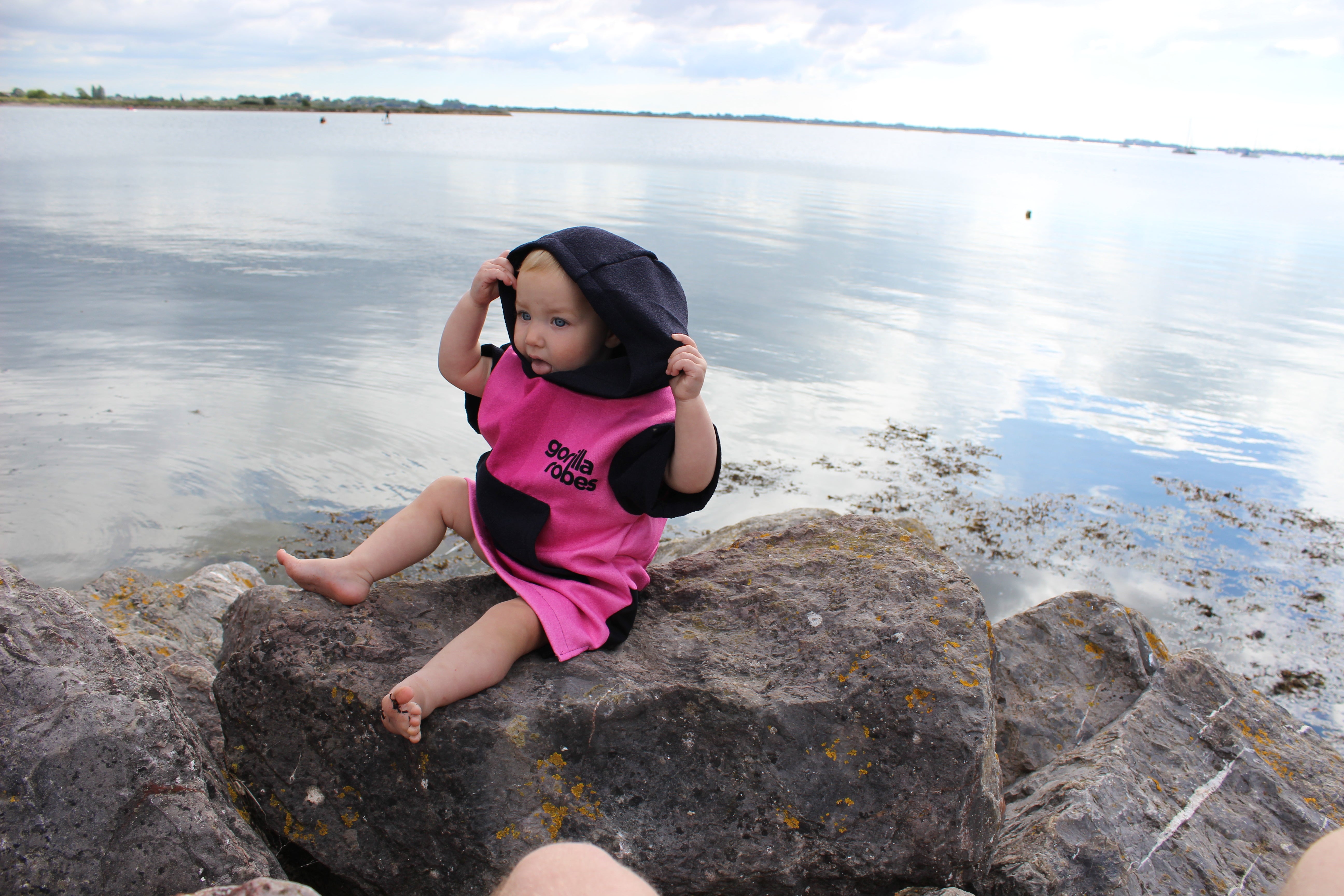 Kids ECO Recycled Changing Robe Poncho Pink (Age 1-12)