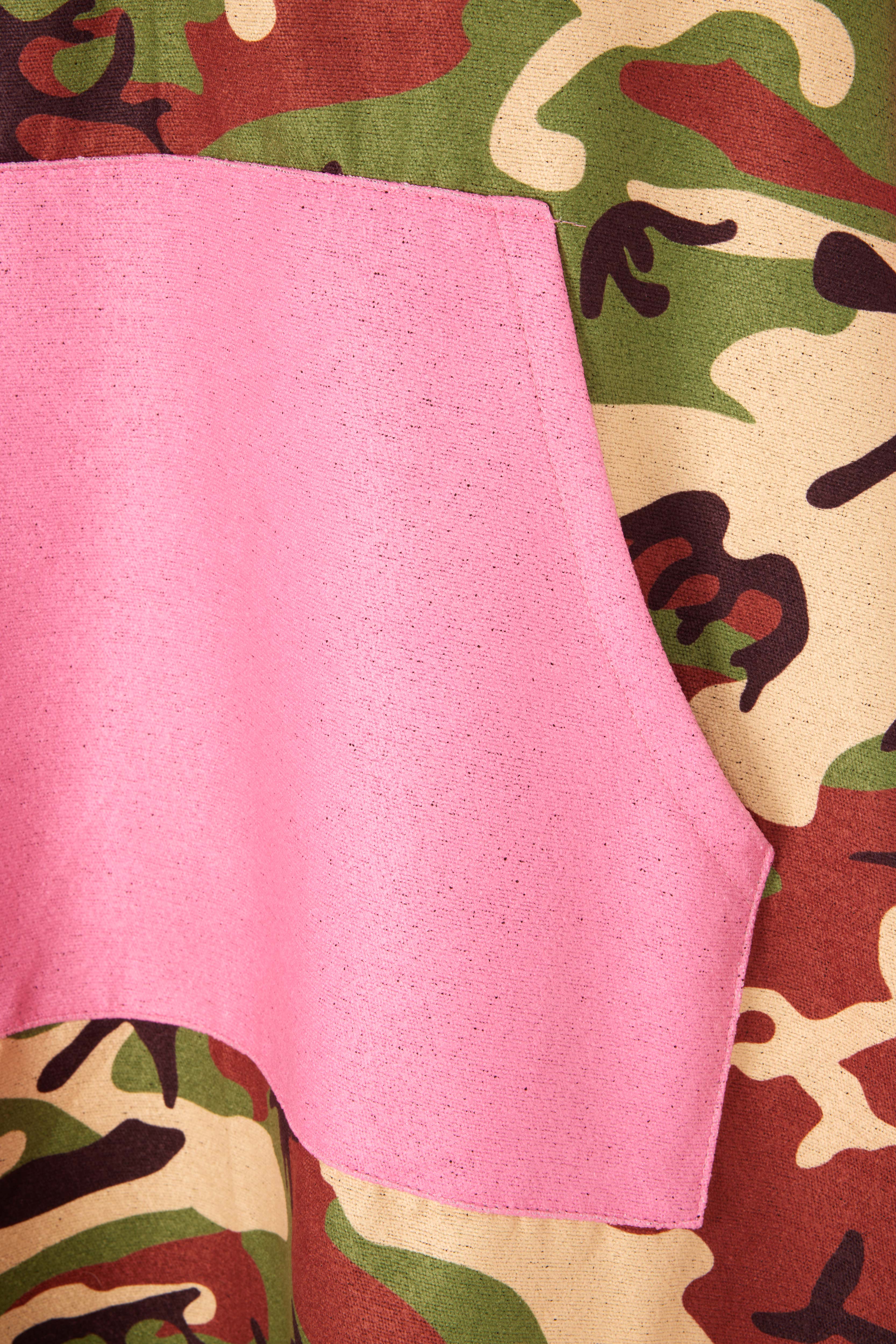 ECO Recycled Changing Robe Poncho Camo Pink (M, L & XL)