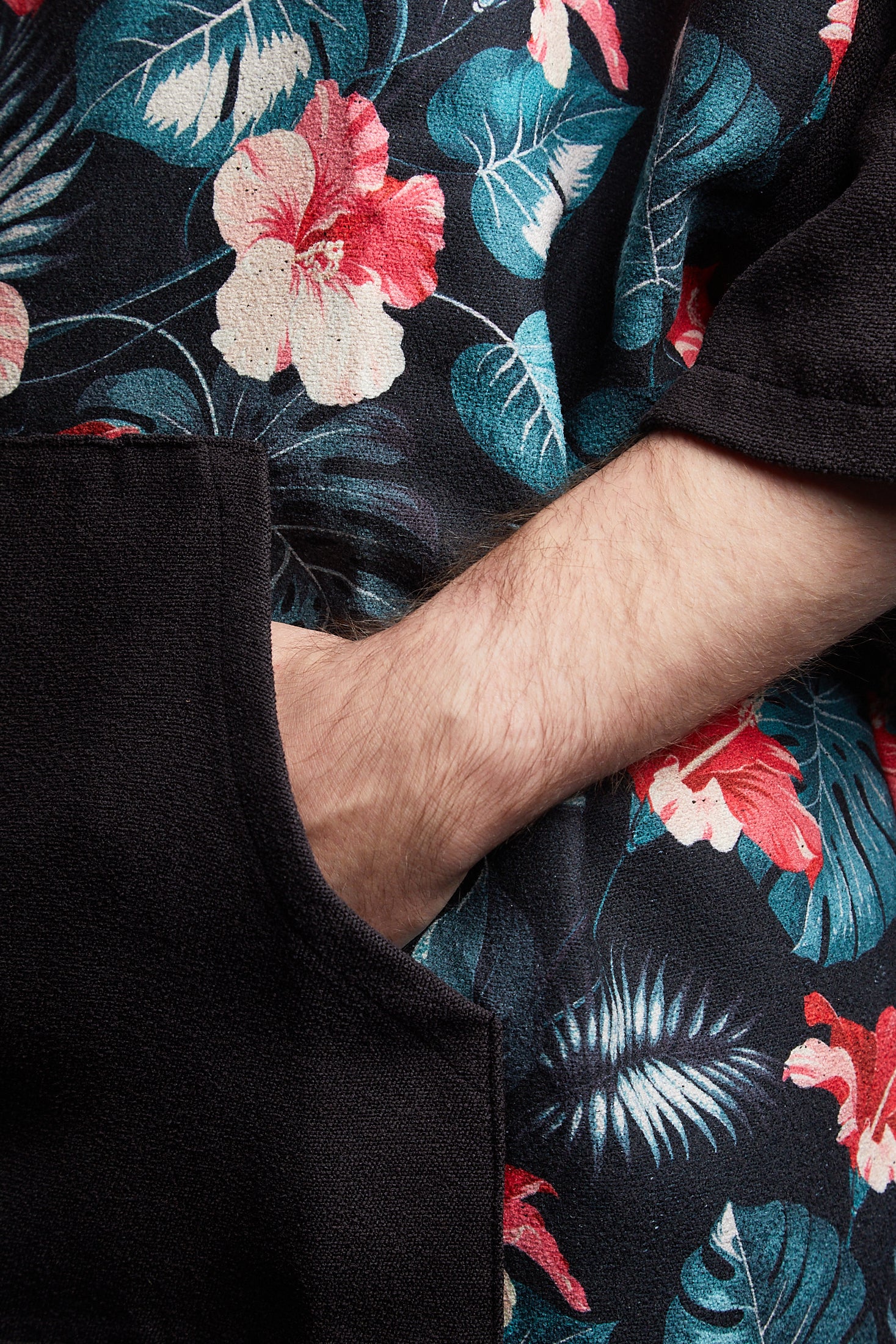 ECO Recycled Changing Robe Poncho Flowers Pattern (S, M, L & XL)