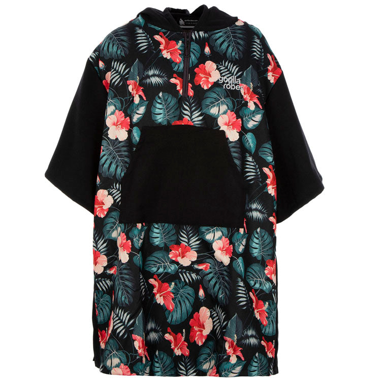 ECO Recycled Changing Robe Poncho Flowers Pattern (S, M, L & XL)