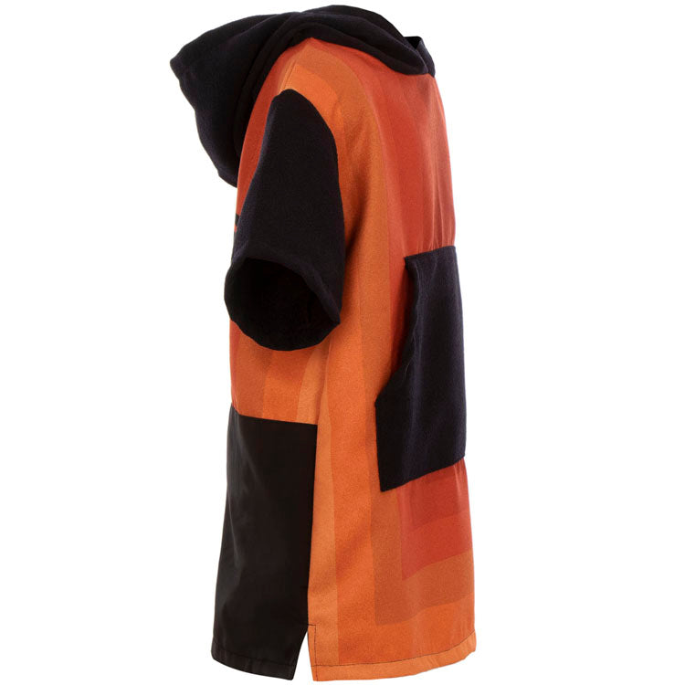 Kids ECO Recycled Changing Robe Poncho Orange (Age 1-12)